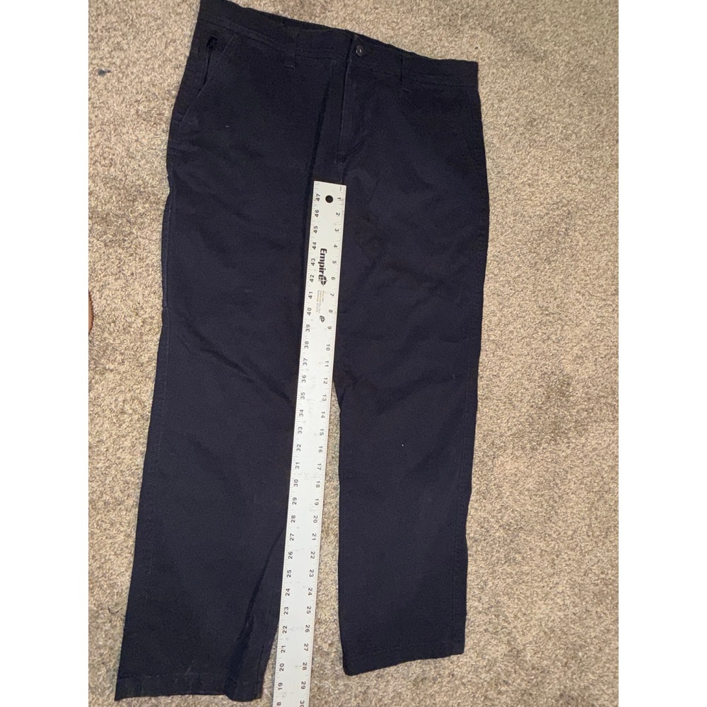 Weatherproof Vintage Mens Utility Pants Navy Blue 36x30 W5F898SC Chino Straight - Picture 2 of 6